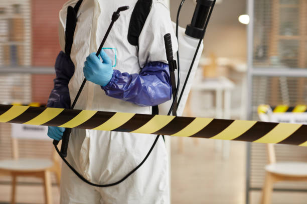 Professional Biohazard Cleanup technician working in Portage, PA
